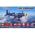 thumbnail image 3 of Volantex F4U Fighter 2.4G 3CH Aerobatic Remote Control Toy Fixed Wing RC Airplane 6-Axis Gyro Plane, 3 of 11