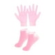 thumbnail image 3 of Juego de guantes y calcetines de silicona para manos y pies, lavables, portátiles y suaves para uso diario. Rosa, 3 of 9
