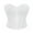 White, variant on Abomasnow Corset Tops for Women Vintage Solid Gothic Bustier Bodyshaper Top Trendy Strapless Overbust Shapewear Tops Lingerie on Clearance