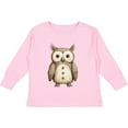 thumbnail image 3 of Inktastic Owl Boys or Girls Long Sleeve Toddler T-Shirt, 3 of 5