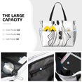 thumbnail image 3 of Fotbe Cute Ghost Simple Drawing Bolsa de Viaje para Playa - Resistente al Agua, Bolsa Tote de Gran Capacidad y Ligera con 7 Bolsillos para Mujeres y Hombres, 3 of 7