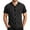 Black, variant on Hpapadks Summer Shirts for Men Short Sleeve Striped Button Down Lapel Blouses Stylish Lightweight Mens Dress Shirt Black L