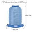 thumbnail image 3 of Unique Bargains Fil de Polyester Collé Bleu Pâle, Extra Résistant 710 Yards 420D/0.45mm, 3 of 4