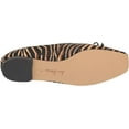 thumbnail image 4 of am Edelman Meadow Tan Multi Slip On Squared Toe Bow Detailed Ballet Flats (Tan Multi, 7), 4 of 6