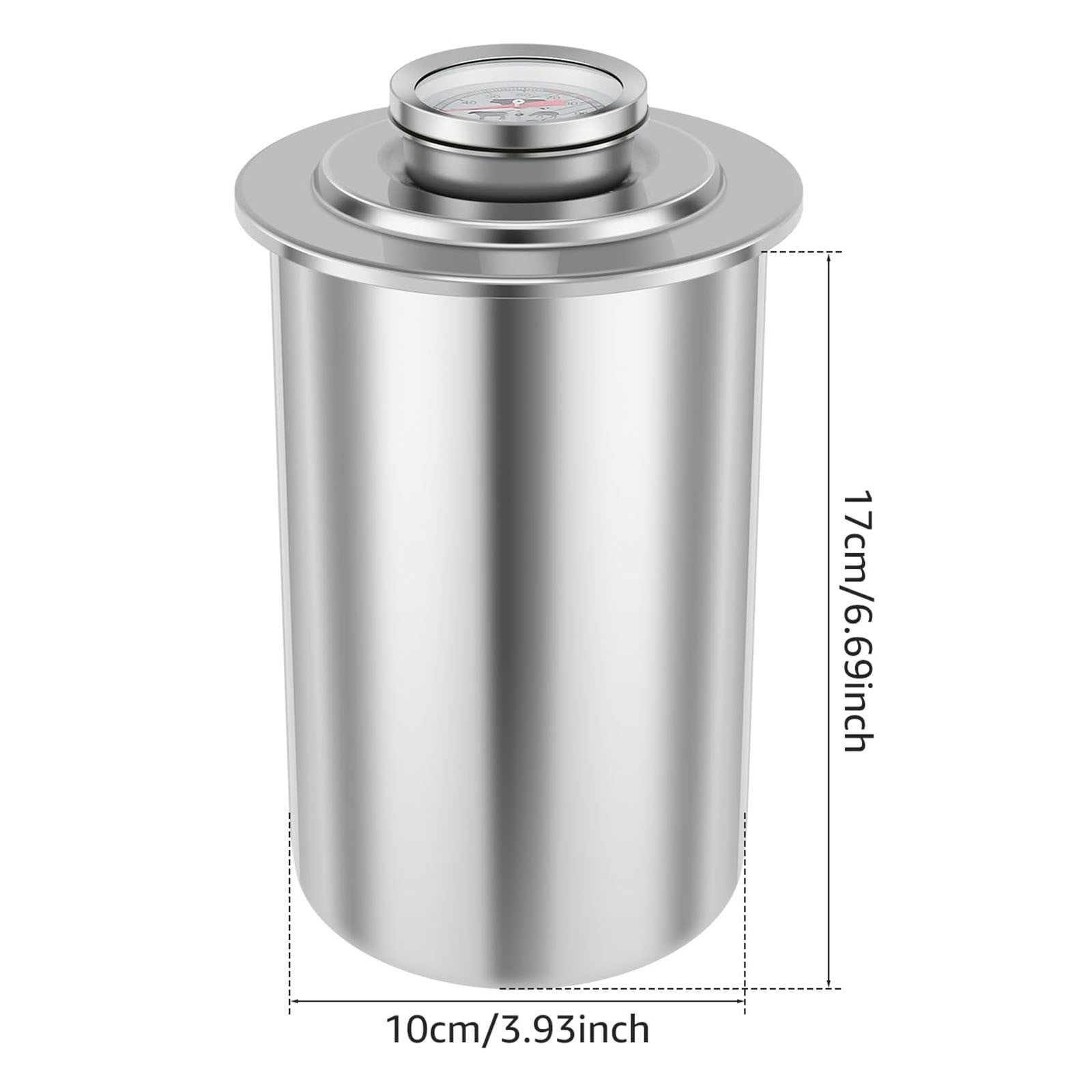 Ham Maker Stainless Steel Meat Press Mold for Making Ham Meat Deli Meat Homemade Lunchmeat Press Maker with a Thermometer