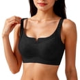 thumbnail image 5 of ZNQHFRE Women’s Wireless Adjustable Anti‑Sagging Bra, Lace Comfy Lifting Underwear For Small Breast Black 34, 5 of 5