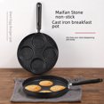 thumbnail image 3 of Sartén antiadherente de piedra Spot Maifan, sartén para huevos fritos de cuatro agujeros, sartén para huevos, sartén plana para albóndigas de huevo, molde multifuncional para desayuno, 3 of 5
