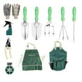 thumbnail image 1 of Irfora Juego de herramientas de jardín de 11 piezas con bolsa de mano para jardinería, kit de herramientas de jardinería, palas, rastrillo manual, guantes, rociador Irfora Juego de herramientas de jardinería, 1 of 7
