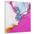 thumbnail image 2 of Designart "Fuchsia & Sky Fluid Dream IV" Abstract Shapes Metal Wall Art Prints, 2 of 5