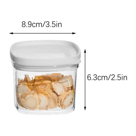 YOLOKE Plastic Food Storage Containers with Airtight Lid Food Storage Jars for Flour, Coffee, Cookie, Candy, Snack, Cereal, Pasta, Nuts and More