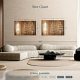 thumbnail image 4 of Elephant Stock Minimalist Christmas Wall Art - Horizontal Canvas Wall Art - Living Room Wall Decor - Holiday Canvas - Brown And White Decor - 51" x 34", 4 of 8