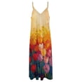 thumbnail image 4 of Vibe Blooming Tulips Design Sleeveless Dress Woman Fashion Long Dresses Women's Summer Suit Dress 2025, 4 of 7