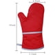 thumbnail image 5 of Guantes de horno Guantes resistentes al calor, guantes de cocina para cocinar, horno de microondas, hornear, (un par) (rojo) WD.WDQZL Hogar, 5 of 5