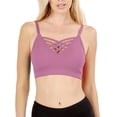 thumbnail image 5 of KOGMO Women's Front V-Lattice Bralette with Adjustable Straps and Removable Bra Pads, 5 of 6