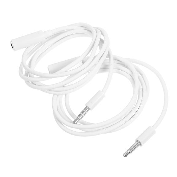 LIFKOME White Audio Connect Wire PVC Copper Steel Flexible and Durable 2Pcs
