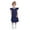 Girls Dresses Navy, variant on Summer Dresses for Teens Girls Size 4-14 Ruffle Sleeveless Round Neck Sundresses Tweens Juniors Casual Solid Color Pullover Midi Dress