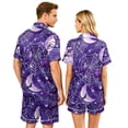 thumbnail image 5 of Halloween Couple Pajamas Matching Sets Button Up Pajamas Halloween Pj Set Halloween Pajamas Spooky Pajamas Women Couple Matching Pajamas Sets Women & Men Button Down Pjs Men, Purple, XL, 5 of 5