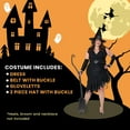 thumbnail image 5 of California Costumes Million Dollar Witch Women's Plus Size Adult Costume | 3XL Female, 5 of 6