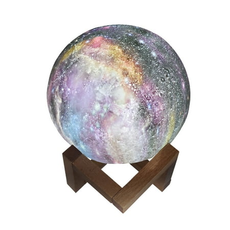 

3D Printing LED Moon Light Pat Remote Control Voice Night Creative Gift Lights