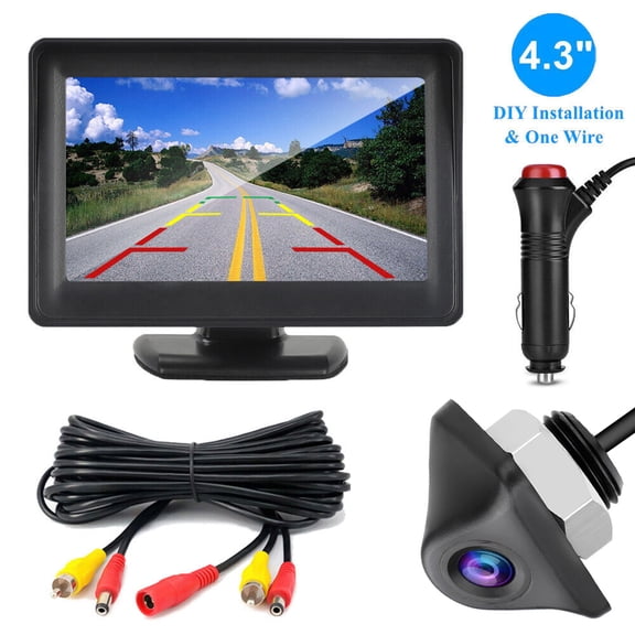 4.3in LCD Car Monitor IP69K Rear View Backup Camera HD Parking for Van Bus Truck