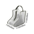 thumbnail image 3 of LSLJS Boot Bag Transparent & Large Dusts Shoe Bags Waterproof Portable Hangable Shoe Bags for Travel Men Women (Clear Gray-Ankle Boot), 3 of 6