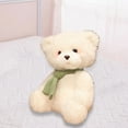 thumbnail image 5 of Xecvkr 10 Inch Scarf Teddy Bear Plush Toy Small White Bear Doll with Fashion Scarf Soft Stuffed Animal for Kids Boys Girls Gift, 5 of 6