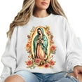 thumbnail image 2 of Virgin Mary Sweatshirt – Our Lady of Guadalupe Pullover, Religious Mother Mary Sweater, Catholic Faith Based Unisex Apparel, 2 of 7