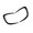 Black, variant on ABS Front Bumper Vent Trim Pair for F55 F56 F57, Side Air Inlet Surround Accent Cover for Front Styling Detail