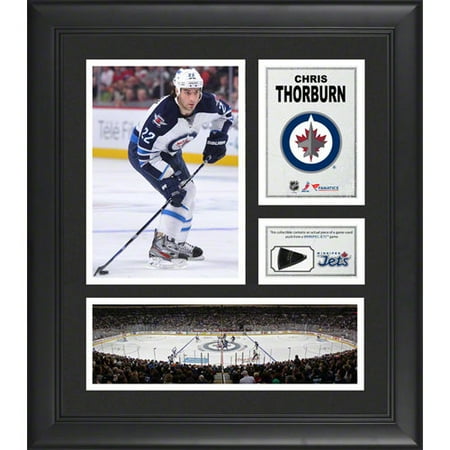NHL - Chris Thorburn Winnipeg Jets Framed 15" x 17" Collage with Game-Used Puck-Limited Edition of 500