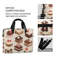 thumbnail image 4 of FORMRS 16" Laptop Bag Carrying Sleeve Case with Handle Travel Shoulder Briefcase, Cute Chocolate Cakes, 4 of 8