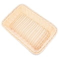 thumbnail image 6 of Masteelf Wicker Storage Basket Plastic Woven Fruit Basket Dessert Basket 35X27CM Beige, 6 of 6