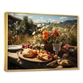 thumbnail image 2 of Designart "France'S Rustic Banquet II" Meals & Picnics Floater Framed Wall Art Living Room, 2 of 5