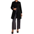 thumbnail image 2 of INSPIRE CHIC Lapel Coats for Women's Button Down Single Breasted Long Sleeve Winter Pea Coat, 2 of 6