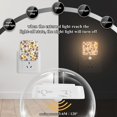 thumbnail image 4 of Yayeee 2-Pack Plug in LED Night Lights with Light Sensors Motion Detectors, Brown Flowers, 4 of 7
