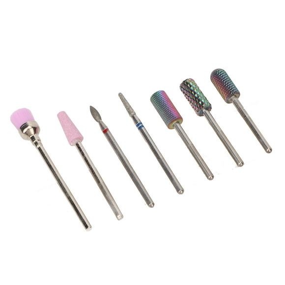 Brocas para pulir uñas NikouMX 7 piezas acero inoxidable