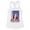 White, variant on I'm With Her Kamala Tank Top Fitted Racerback Women's X-Large Heather Grey