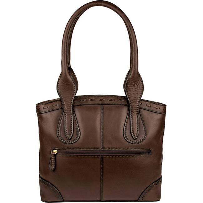 Scully Leather - Scully B166-12-25 No.B166 Leather Handbag, Chocolate ...