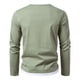 thumbnail image 4 of Camiseta de manga larga con cuello en V para hombre: dobladillo irregular, puños con costuras, prenda informal de otoño/invierno, solo lavado a mano, tallas S-XXL con datos de contorno de pecho/hom, 4 of 4
