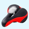 thumbnail image 6 of SPRING PARK Comfortable Bike Seat- Wide Bicycle Saddle Padded Soft Bike Cushion with Shock Absorbing Reflective Universal Fit for Indoor/Outdoor Bikes with Reflective Strip, 6 of 7