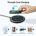 thumbnail image 3 of 15W Max Fast Wireless Charging Pad [2-pack] A Charging Pad Suitable for A Variety of Devices, 3 of 7
