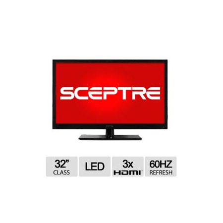 Sceptre 32" Class LED HDTV 1366 x 768, 60Hz, 9ms, 3X HDMI- E328BV-HDC