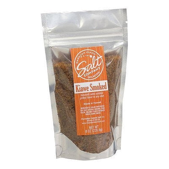 Hawaiian Island Salt Company Kiawe Smoked, 8 Ounce Pouch