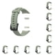 thumbnail image 3 of Sidaley Correa de reloj Correa de silicona de repuesto antiarañazos Correa de reloj ligera resistente al desgaste Buena elasticidad Verde claro 10piezas, 3 of 6