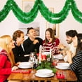thumbnail image 3 of JIAYUEZHAO 49.2ft Christmas Green Tinsel Garland Xmas Tree Decorations for Christmas Party Supplies Indoor and Outdoor Decor, 3.5 inch Wide (Green), 3 of 9