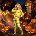 thumbnail image 2 of JUMEYU Toddler Halloween Pajamas Girl Boys Soft Baby 2-Piece Pajamas Sleepwear Pjs for Toddler Kids Boy 4T 5T (Yellow,4-5 Years), 2 of 9