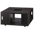 thumbnail image 1 of Bowery Hill Table Basse Carrée Moderne en Bois à 4 Tablettes, Couleur Espresso, 1 of 7