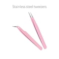 thumbnail image 2 of 1pc Stainless Steel Tweezer For Eyelash Extension, Nail Art Sticker, Rhinestone & Jewelry Application, Anti-static, 2 of 5