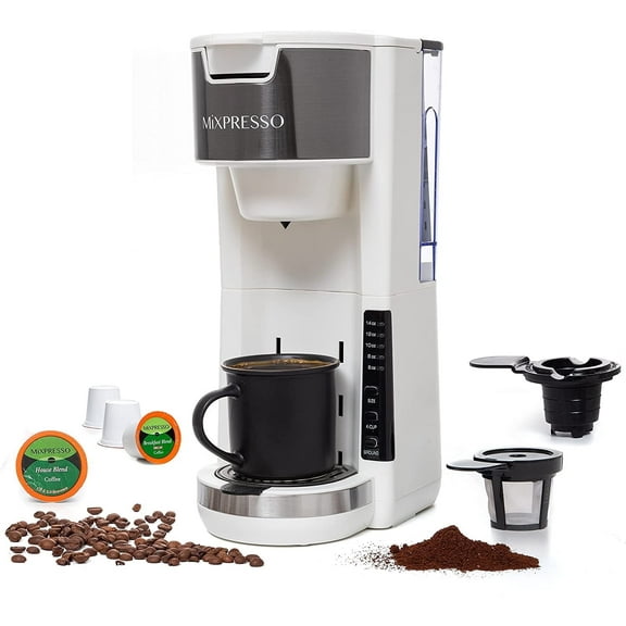 Mixpresso Single Serve Coffee Brewer, White