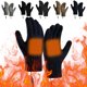 thumbnail image 1 of Guantes calefactables USB para hombres y mujeres - Compatibles con pantalla táctil con los dedos, batería recargable, 3 niveles de calefacción, trabajo al aire libre y esquí en clima frío, 1 of 5