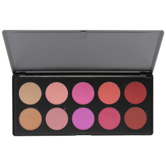 Paleta de Rubores BH Cosmetics Glamorous 10 Colores